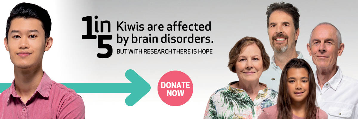 1 in 5 Kiwis are affected by brain disorders.